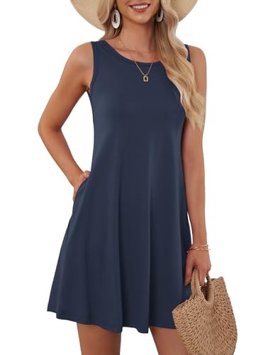 Auselily Women's Sleeveless Casual Beach Dress: $12.99 Auselily Women's Sleeveless Casual Beach Dress: $12.99