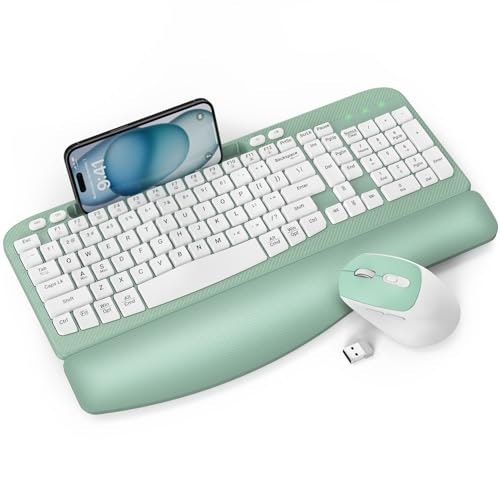 Wireless Ergonomic Keyboard and Mouse Combo: $33.97 Wireless Ergonomic Keyboard and Mouse Combo: $33.97