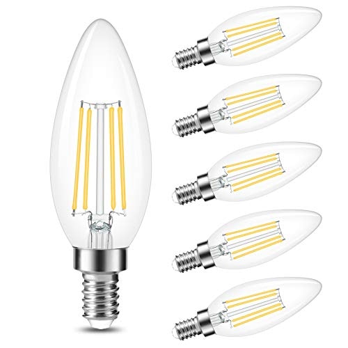 Cotanic Dimmable 60W Equivalent E12 LED Candelabra Bulb: $8.57
