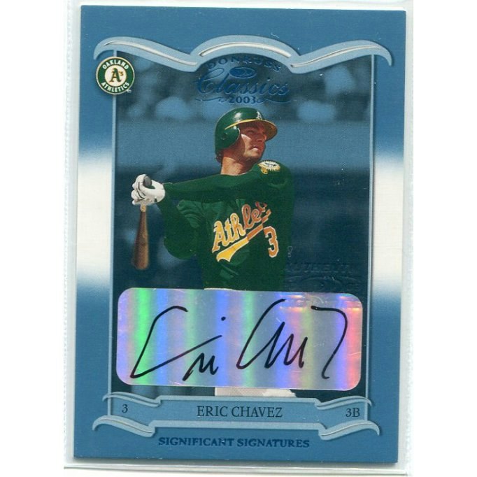 2003 Donruss Classics Significant Signatures Eric Chavez #22/20: $45 2003 Donruss Classics Significant Signatures Eric Chavez #22/20: $45