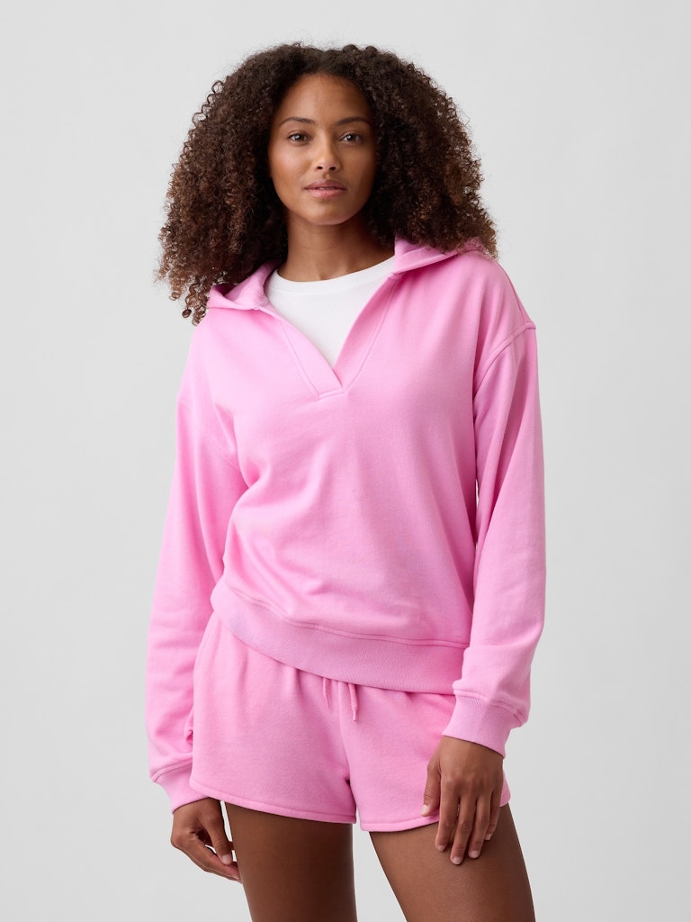 Relaxed French Terry Hoodie: $29.99