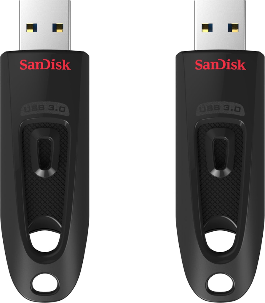 Sandisk Ultra 64GB USB 3.0 Flash Drive 2-Pack: $35.99