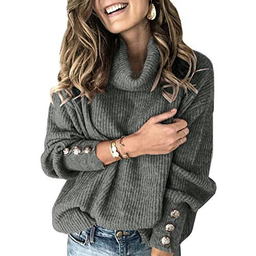Sovelen Women's Oversized Cowl Neck Knit Sweater: $23.98