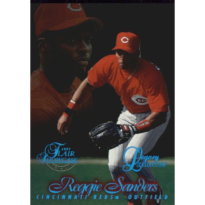 1997 Flair Showcase Legacy Collection Row 1 #55 Reggie Sanders Trading Card: $24
