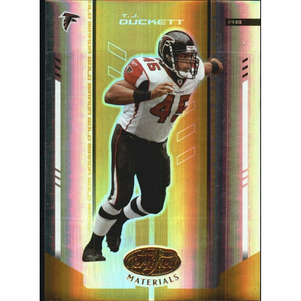 2004 Leaf Certified Materials Mirror Gold T.J. Duckett #7 Trading Card: $10.80