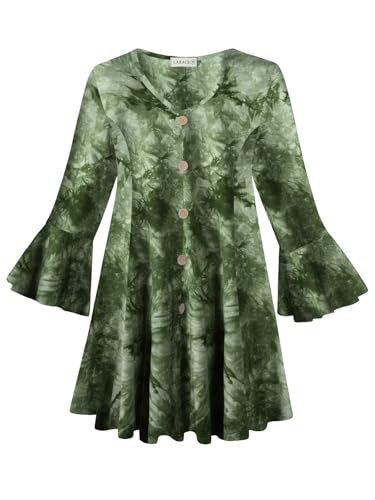 Larace Women's 3/4 Flare Sleeve Plus Size Tunic: $21.65 Larace Women's 3/4 Flare Sleeve Plus Size Tunic: $21.65