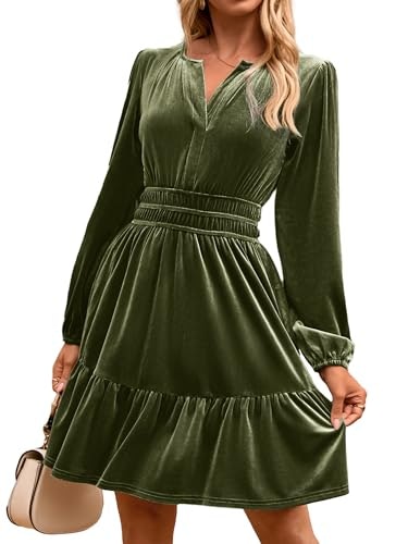 Simplee Women's Velvet Long Sleeve Mini Dress: $42.49 Simplee Women's Velvet Long Sleeve Mini Dress: $42.49
