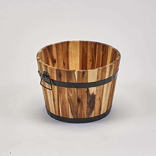 Worth Imports Wood Barrel Planter: $41.98 Worth Imports Wood Barrel Planter: $41.98