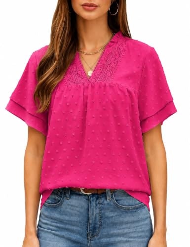 Memorose Women's Boho Short Sleeve Blouse: $22.09 Memorose Women's Boho Short Sleeve Blouse: $22.09