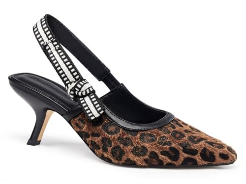 Coutgo Women's Slingback Kitten Heels: $34.99