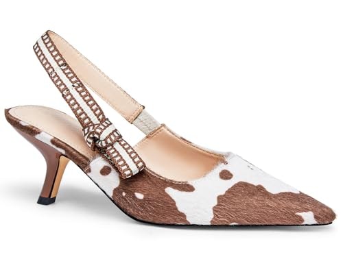 Coutgo Women's Slingback Kitten Heels: $34.99 Coutgo Women's Slingback Kitten Heels: $34.99
