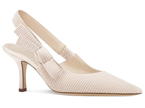 Coutgo Women's Slingback Pointed Toe Knitted Pumps: $34.99