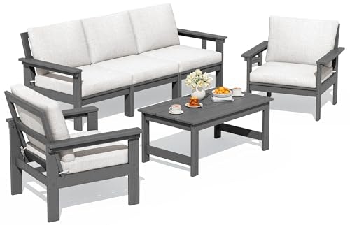 Serwall HDPE Outdoor Patio Couch Set: $577.99 Serwall HDPE Outdoor Patio Couch Set: $577.99