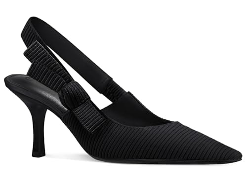 Coutgo Women's Pointed Toe Bowknot Knitted Slingback Pumps: $34.99