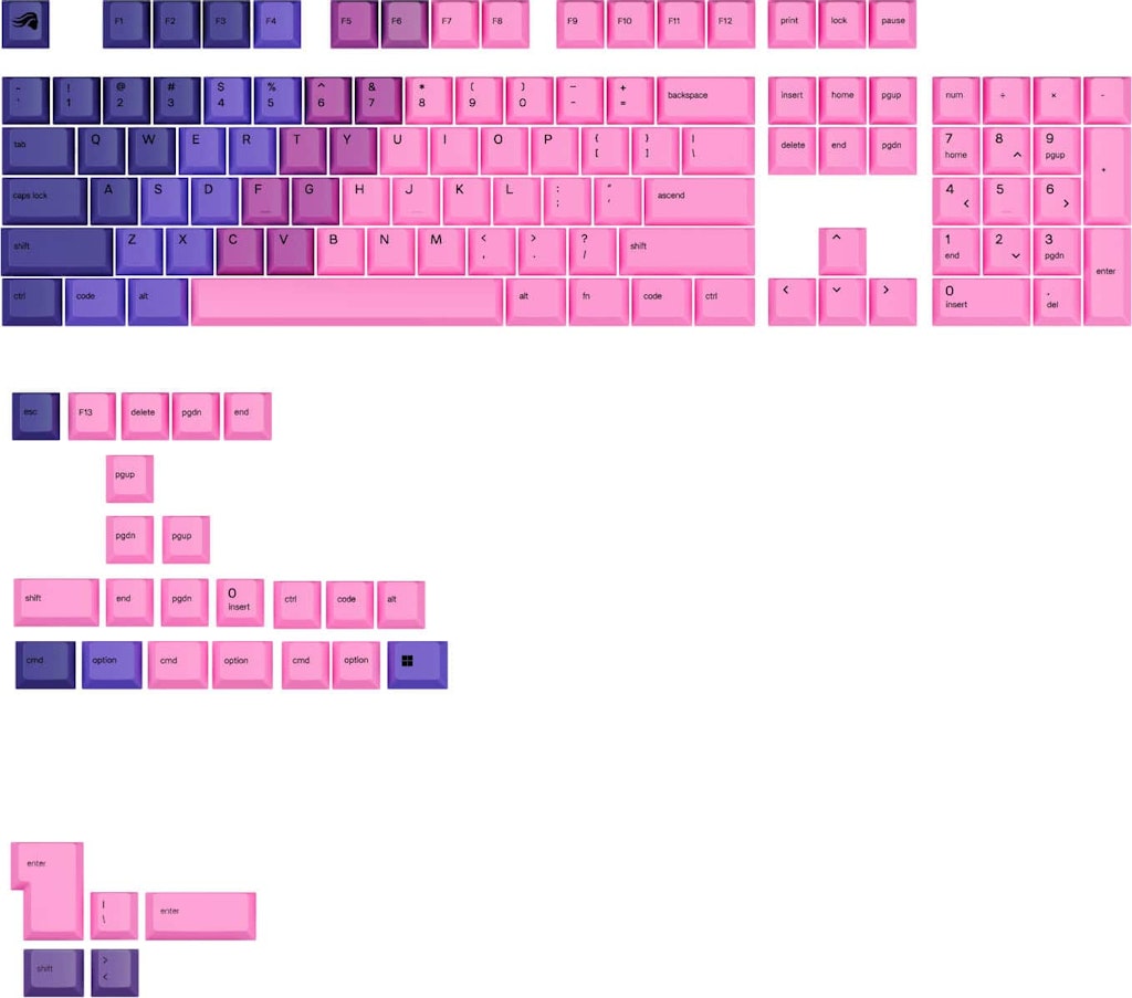 Glorious GPBT Gradient Universal Mechanical Keyboard Keycap Set: $34.99 Glorious GPBT Gradient Universal Mechanical Keyboard Keycap Set: $34.99