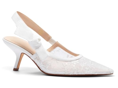 Coutgo Women's Knitted Slingback Kitten Heels: $39.99