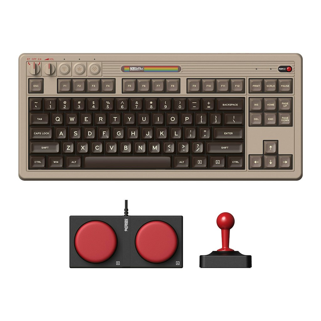 8BitDo C64 Edition Retro Mechanical Keyboard and Joystick: $109.99 8BitDo C64 Edition Retro Mechanical Keyboard and Joystick: $109.99