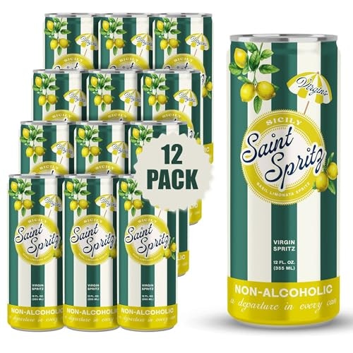 Saint Spritz Virgin Sicily Lemon Basil Non-Alcoholic Spritz 12-Pack: $33.99 Saint Spritz Virgin Sicily Lemon Basil Non-Alcoholic Spritz 12-Pack: $33.99