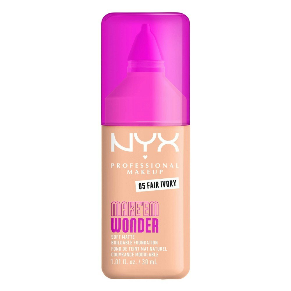 Nyx Professional Makeup Make ’Em Wonder 24H Soft Matte Foundation: $14.99 Nyx Professional Makeup Make ’Em Wonder 24H Soft Matte Foundation: $14.99