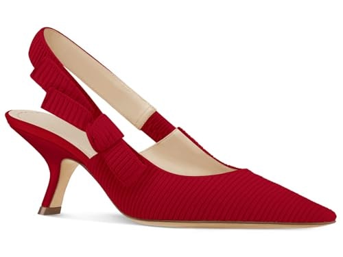 Coutgo Women's Slingback Kitten Heel Pumps: $34.99 Coutgo Women's Slingback Kitten Heel Pumps: $34.99