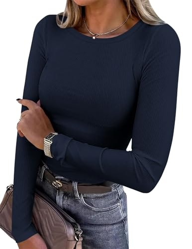 Prettygarden Women's Long Sleeve Basic Tee: $9.49