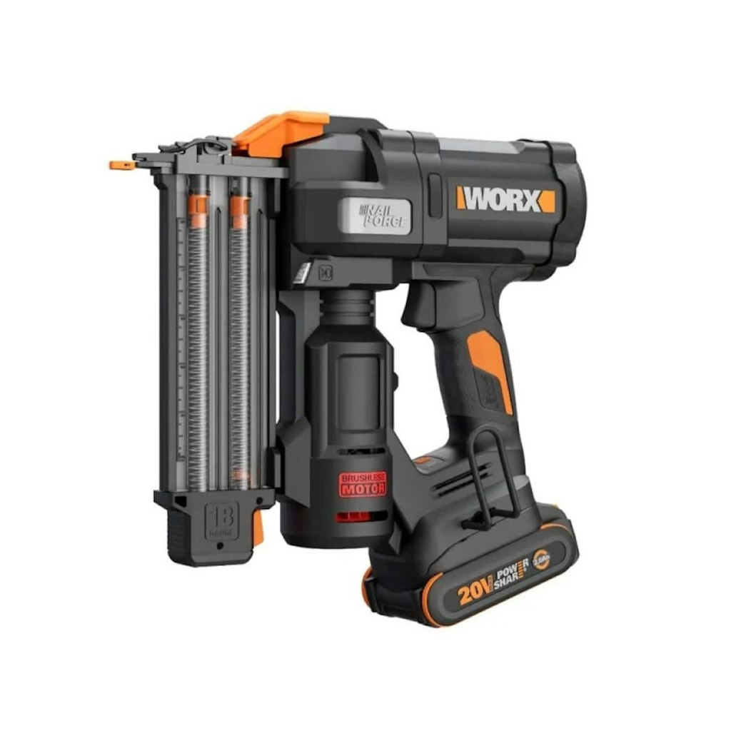 Worx Nitro 20V Cordless 18-Gauge Brad Nailer: $179.99 Worx Nitro 20V Cordless 18-Gauge Brad Nailer: $179.99