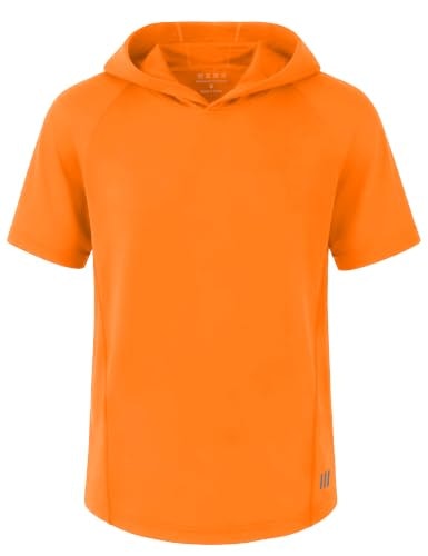 Rikuaou Boys' Athletic Short Sleeve Hoodie: $13.98 Rikuaou Boys' Athletic Short Sleeve Hoodie: $13.98