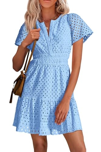 Prettygarden Women's V-Neck Lace A-Line Dress: $39.19
