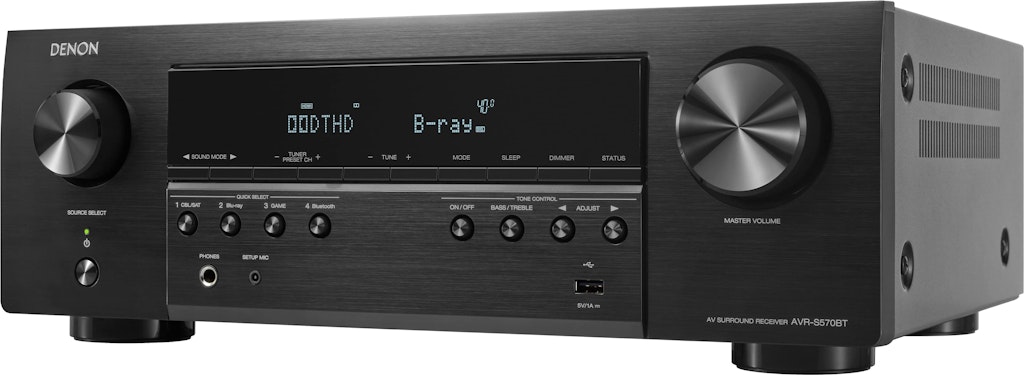 Denon AVR-S570BT 5.2-Channel 8K AV Receiver: $449 Denon AVR-S570BT 5.2-Channel 8K AV Receiver: $449