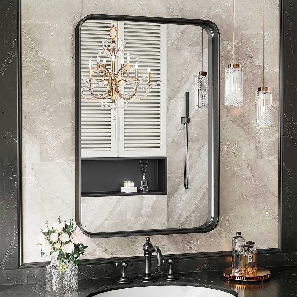 Jioabl 30"x 22" Shatterproof Bathroom Mirror: $30.99 Jioabl 30"x 22" Shatterproof Bathroom Mirror: $30.99
