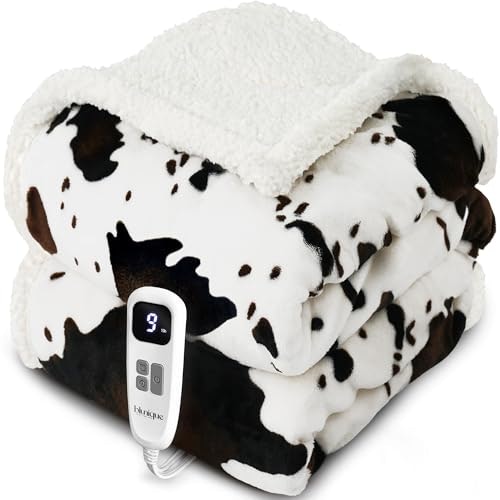 Blunique 50" x 60" Heated Throw Blanket: $32.98