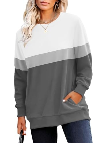 Rumia Women's Crewneck Long Sleeve Pocket Sweatshirt: $14.98 Rumia Women's Crewneck Long Sleeve Pocket Sweatshirt: $14.98