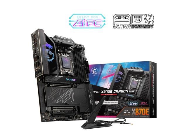 MSI MPG X870E Carbon WiFi Motherboard: $379.99