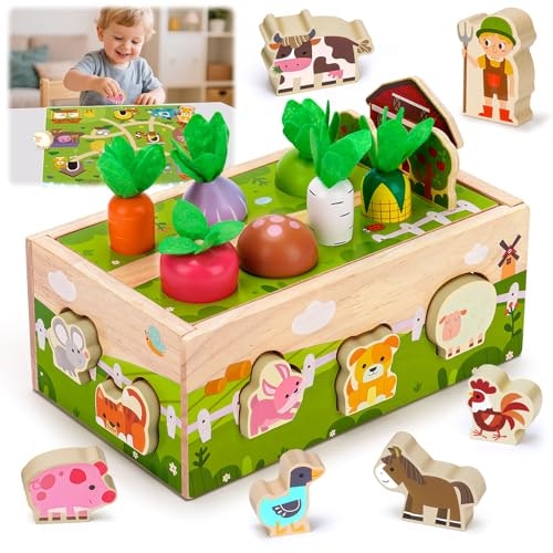 Montessori Wooden Toy for 1-3 Year Olds: $18.69 Montessori Wooden Toy for 1-3 Year Olds: $18.69