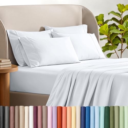 Bare Home 1800 Ultra-Soft Sheet Set 4-Pillowcase Split King: $41.79