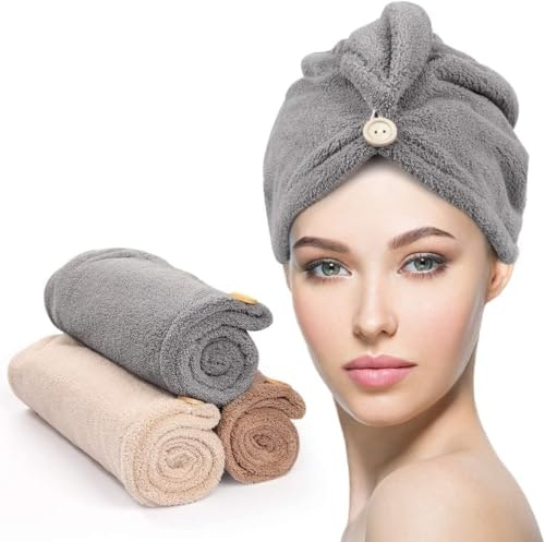 Yfong Microfiber Hair Towel Wrap 3-Pack: $8.48 Yfong Microfiber Hair Towel Wrap 3-Pack: $8.48