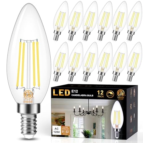 Cotanic 4000K Dimmable E12 LED Candelabra Bulb 12-Pack: $21.57 Cotanic 4000K Dimmable E12 LED Candelabra Bulb 12-Pack: $21.57