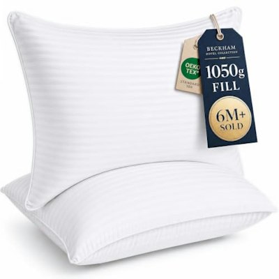 Beckham Hotel Collection Standard Queen Bed Pillows 2-Pack for $40 w/ Prime + free shipping
