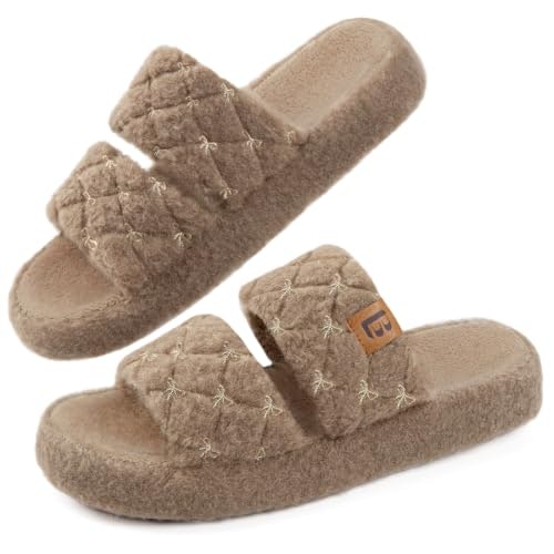 LongBay Women's Memory Foam Open Toe Slippers: $23.74 LongBay Women's Memory Foam Open Toe Slippers: $23.74