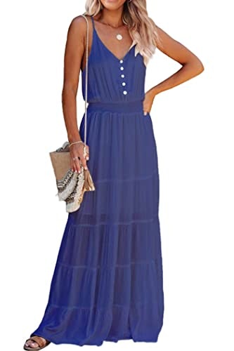 Prettygarden Women's Spaghetti Strap Maxi Dress: $36.79 Prettygarden Women's Spaghetti Strap Maxi Dress: $36.79