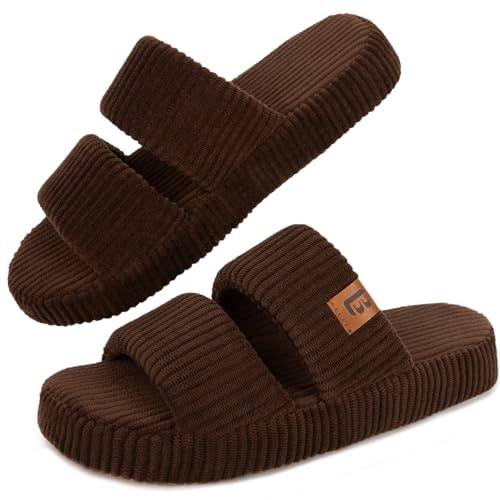 LongBay Women's Memory Foam Open Toe Slippers: $18.17 LongBay Women's Memory Foam Open Toe Slippers: $18.17