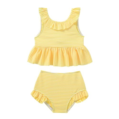 YWFSHOP Baby Girl Striped Two-Piece Bikini: $11.24 YWFSHOP Baby Girl Striped Two-Piece Bikini: $11.24