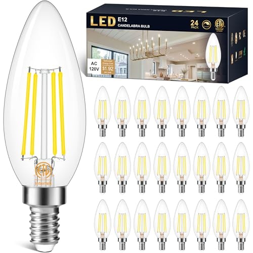 Cotanic 4000K Dimmable E12 LED Candelabra Bulb 24-Pack: $38.99 Cotanic 4000K Dimmable E12 LED Candelabra Bulb 24-Pack: $38.99