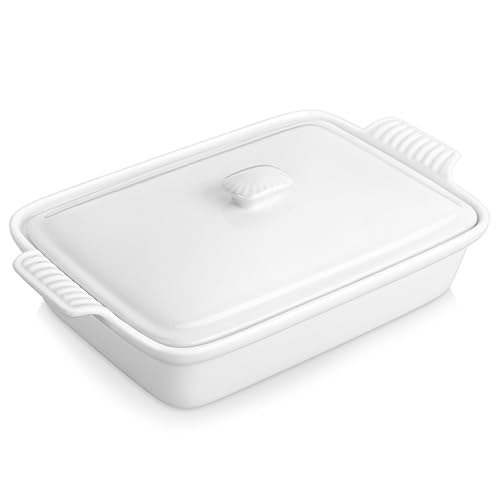 Malacasa 3.4-Quart Porcelain Baking Dish with Lid: $43.99