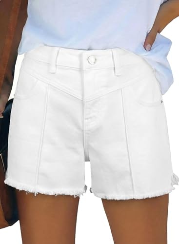 Astylish Women's High Waisted Stretch Frayed Hem Denim Shorts: $22.49 Astylish Women's High Waisted Stretch Frayed Hem Denim Shorts: $22.49