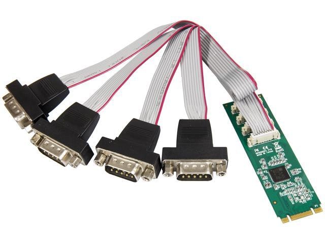 Syba 4-Port RS-232 DB9 M.2 Serial Controller Card: $43.99