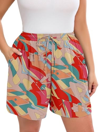 AusLook Plus Size High-Waisted Wide Leg Shorts: $14.44 AusLook Plus Size High-Waisted Wide Leg Shorts: $14.44