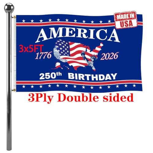 Jayus 3'x5' American Flag 250th Anniversary Edition: $13.10 Jayus 3'x5' American Flag 250th Anniversary Edition: $13.10