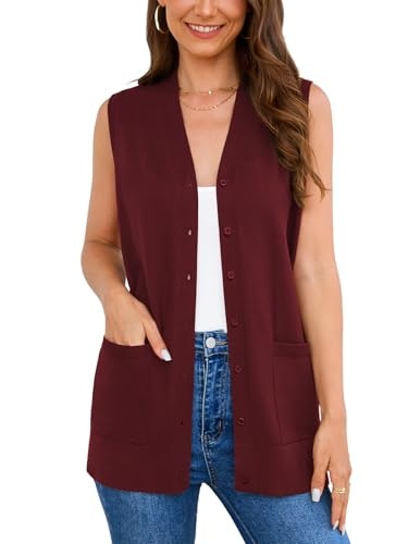 Veryoung Women's Lightweight Sleeveless Button-Up Cardigan Vest: $22.09 Veryoung Women's Lightweight Sleeveless Button-Up Cardigan Vest: $22.09
