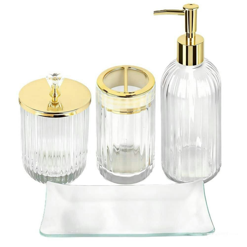 4-Piece Bathroom Accessory Set: $64.99 4-Piece Bathroom Accessory Set: $64.99